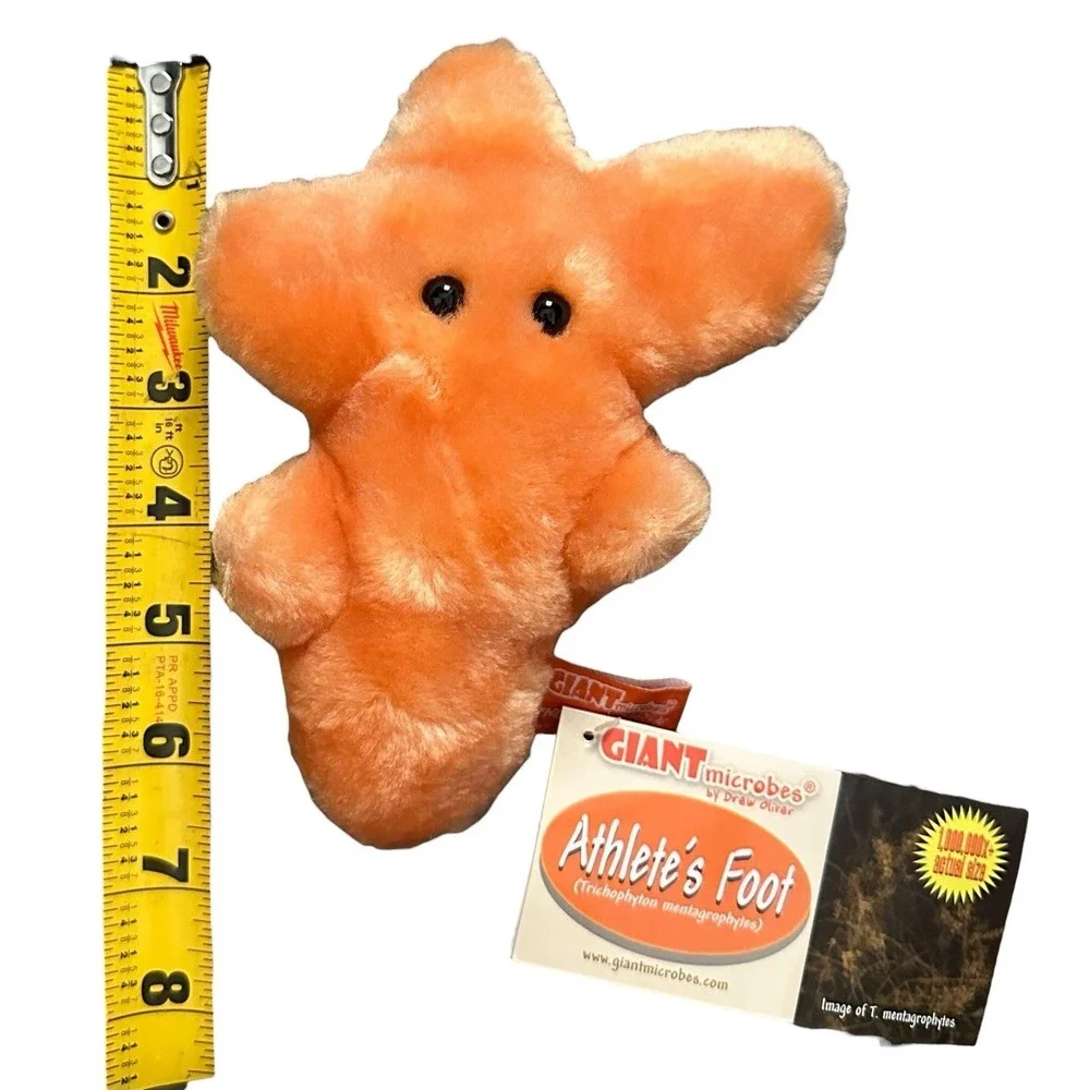 Giant Microbes Athletes‎ Foot Stuffed Plush Fungus Tinea Pedis Biology Science